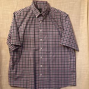 Jos. A. Bank S/S Button Down Mens Shirt XXL
